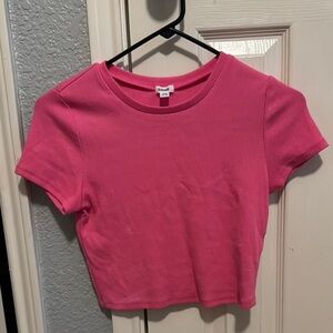 Garage Pink Cropped T-Shirt